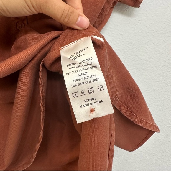 Quince Vintage Wash Tencel Camp Shirt Size XL - Picture 4 of 5